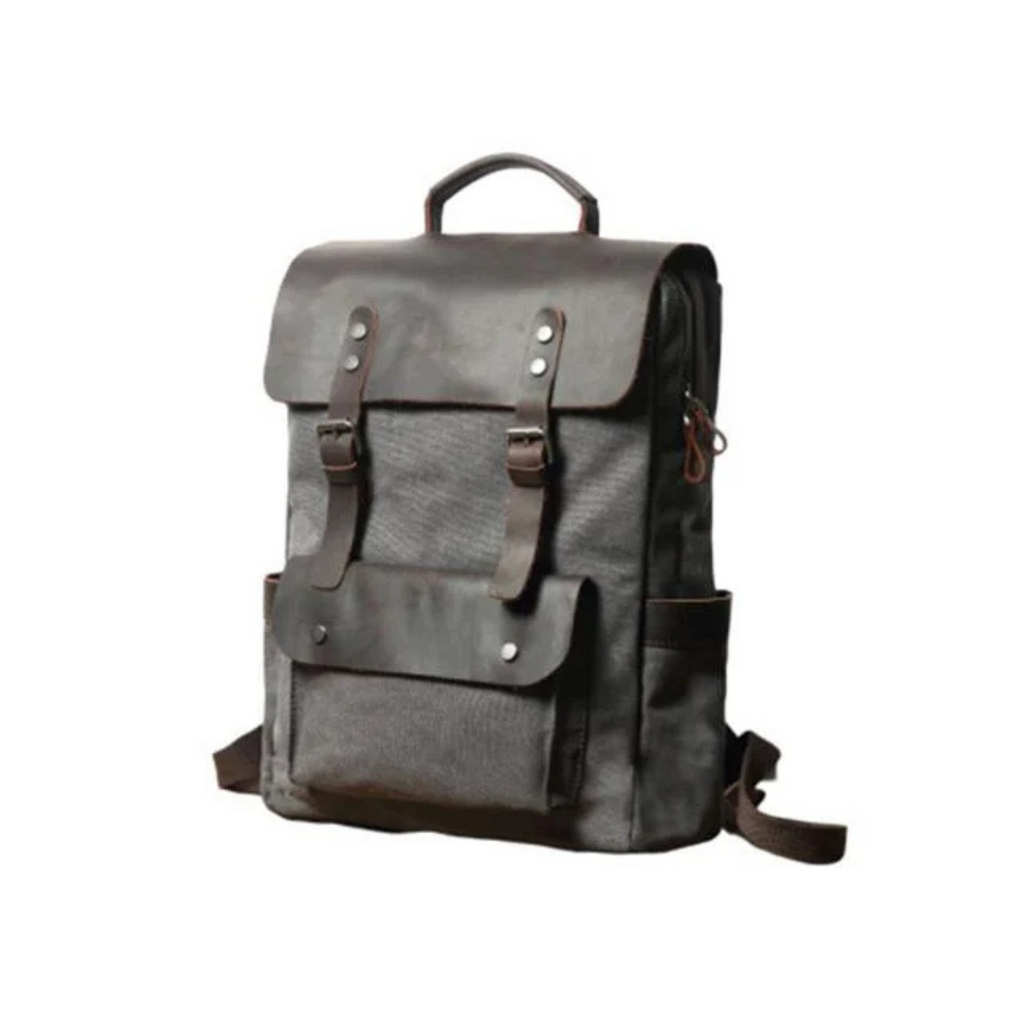 Canvas Leather Backpack Casual Backpack School Backpack Rucksack
This backpack is very simple, yet fashionable and durable; it is made of selected thick genuine cow leather, quality canvas material, anti-rust hardware and nylon fabric. This bag is perfect as your everyday bag, school bag and it can fit a 14'' Laptop, an IPAD, A4 files, books, magazines, as well as many accessories.