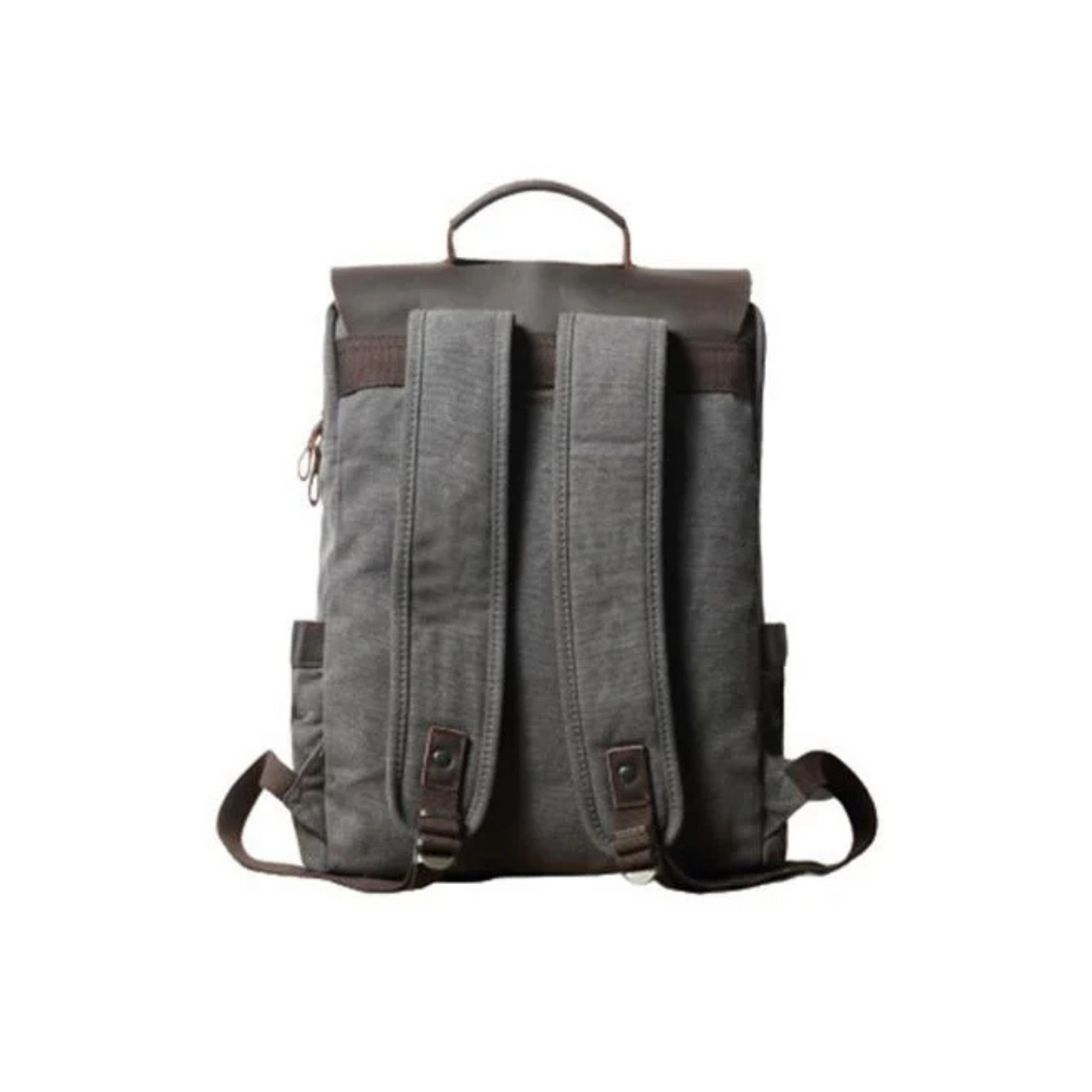 Canvas Leather Backpack Casual Backpack School Backpack Rucksack
This backpack is very simple, yet fashionable and durable; it is made of selected thick genuine cow leather, quality canvas material, anti-rust hardware and nylon fabric. This bag is perfect as your everyday bag, school bag and it can fit a 14'' Laptop, an IPAD, A4 files, books, magazines, as well as many accessories.
