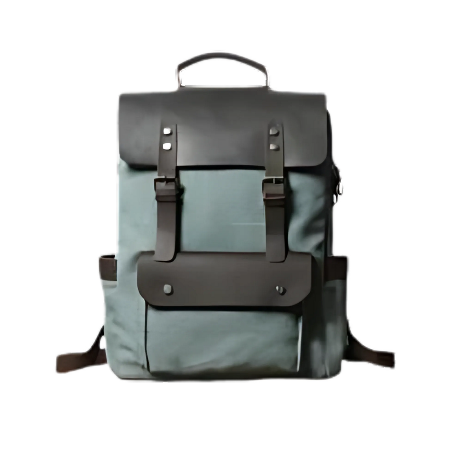 Canvas Leather Backpack Casual Backpack School Backpack Rucksack
This backpack is very simple, yet fashionable and durable; it is made of selected thick genuine cow leather, quality canvas material, anti-rust hardware and nylon fabric. This bag is perfect as your everyday bag, school bag and it can fit a 14'' Laptop, an IPAD, A4 files, books, magazines, as well as many accessories.