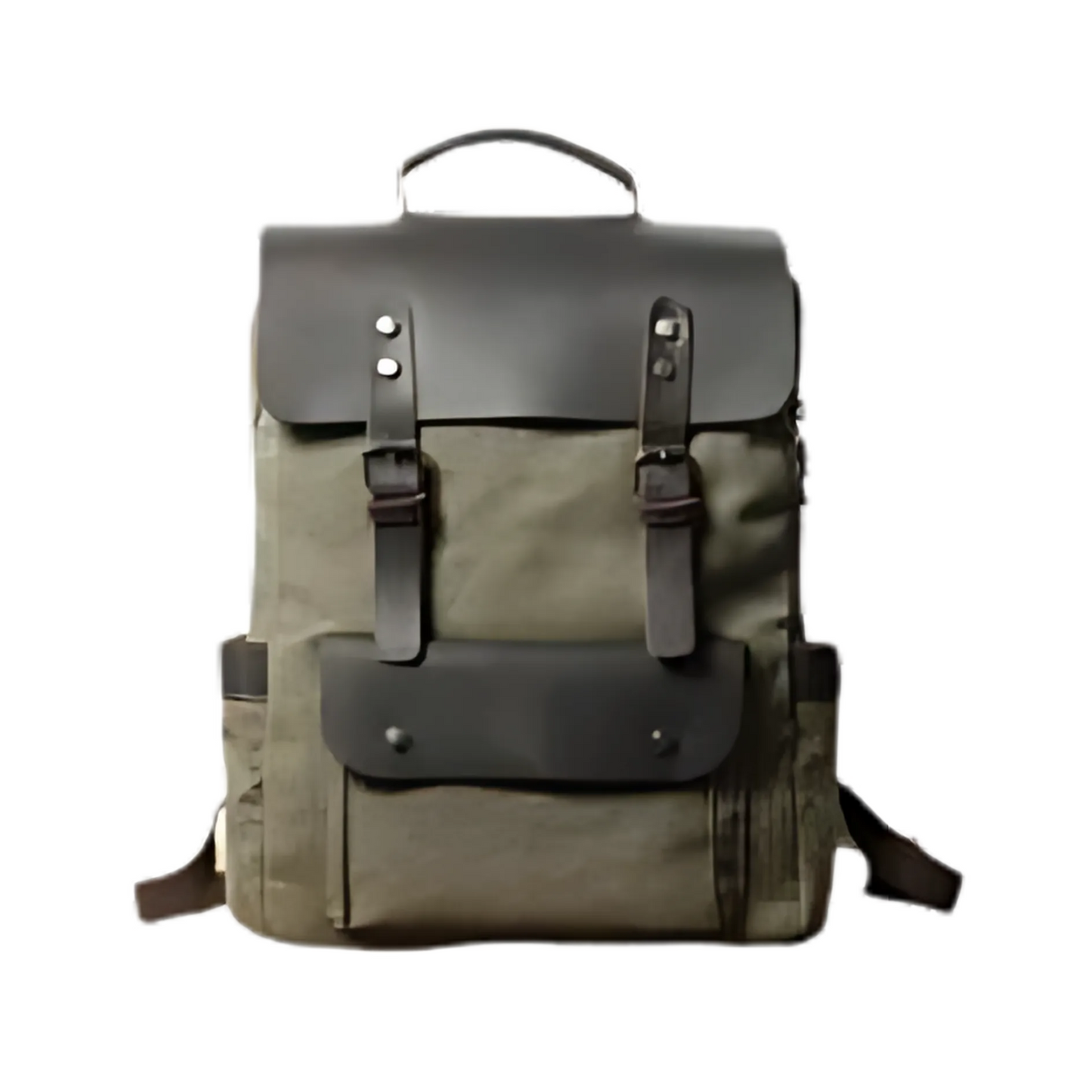 Canvas Leather Backpack Casual Backpack School Backpack Rucksack
This backpack is very simple, yet fashionable and durable; it is made of selected thick genuine cow leather, quality canvas material, anti-rust hardware and nylon fabric. This bag is perfect as your everyday bag, school bag and it can fit a 14'' Laptop, an IPAD, A4 files, books, magazines, as well as many accessories.