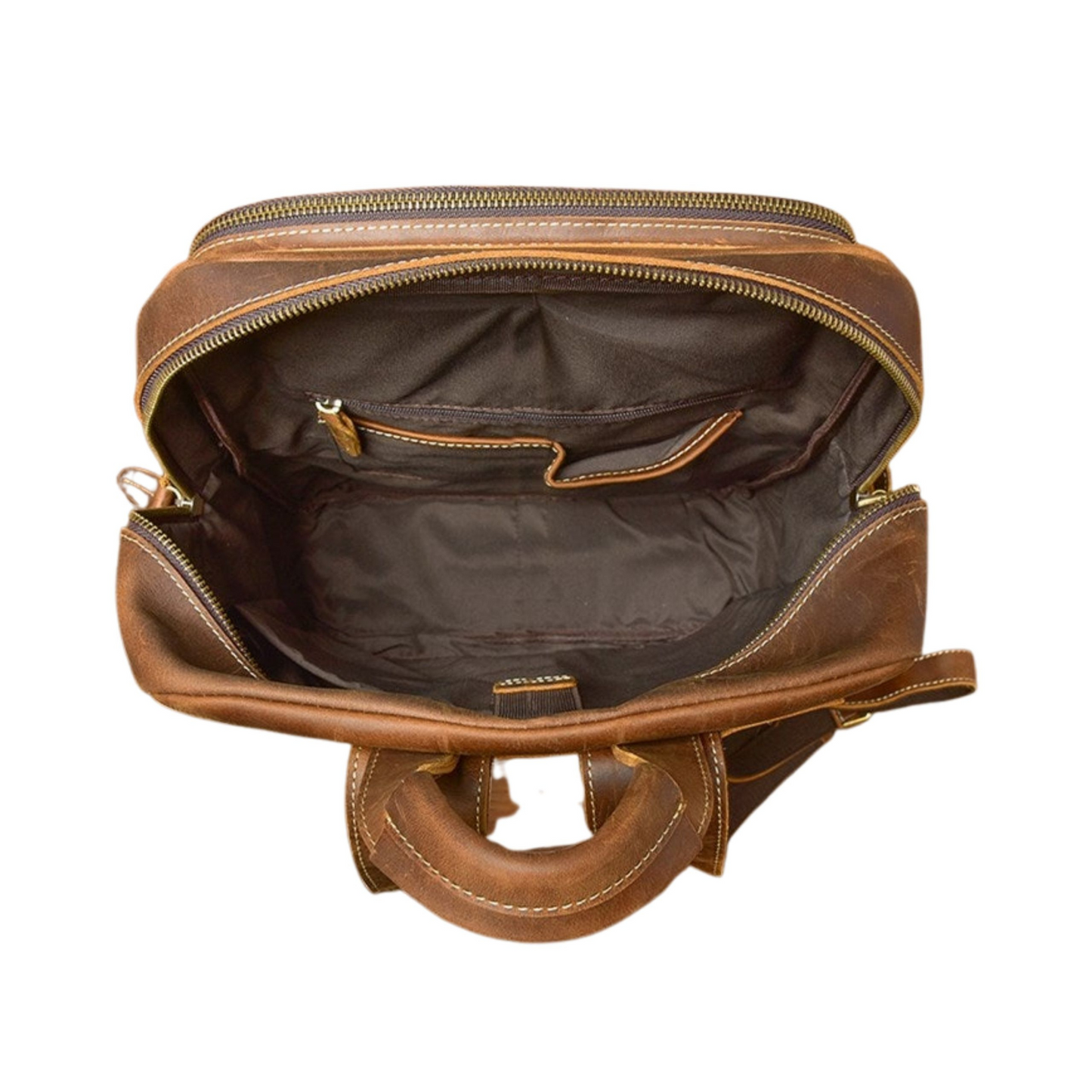 Crazy Horse Leather Backpack Laptop Backpack Travel Backpack