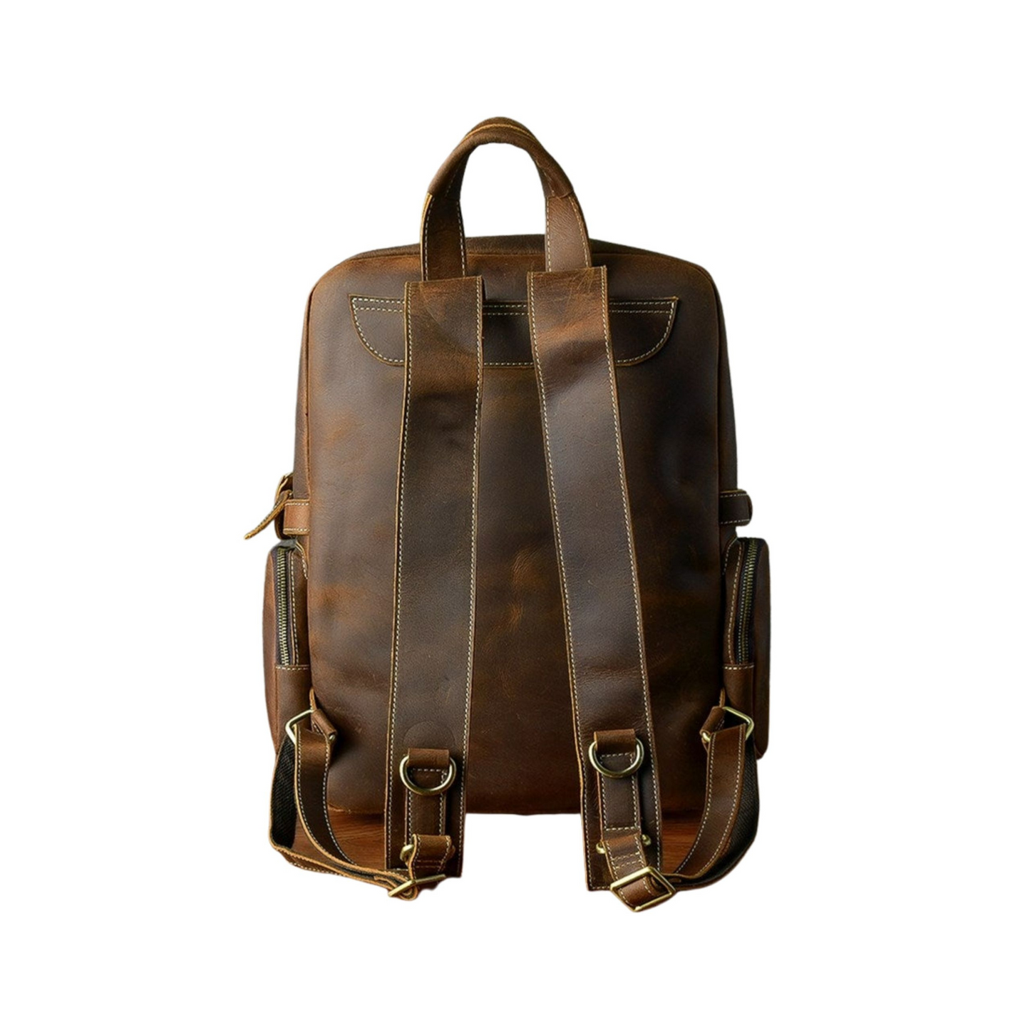 Crazy Horse Leather Backpack Laptop Backpack Travel Backpack