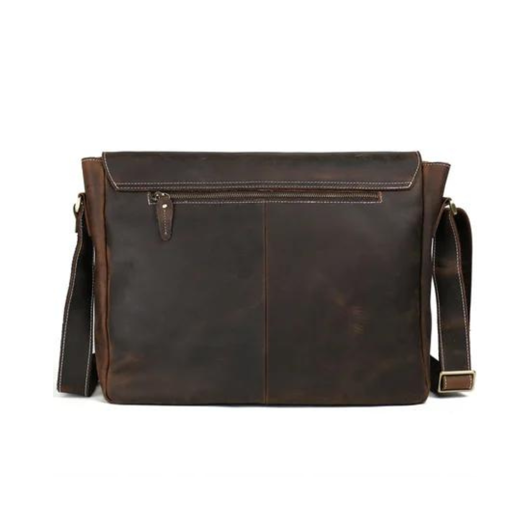 Genuine Leather Men Cross Body Messenger Bag, Laptop Bag, Satchel. Free Shipping