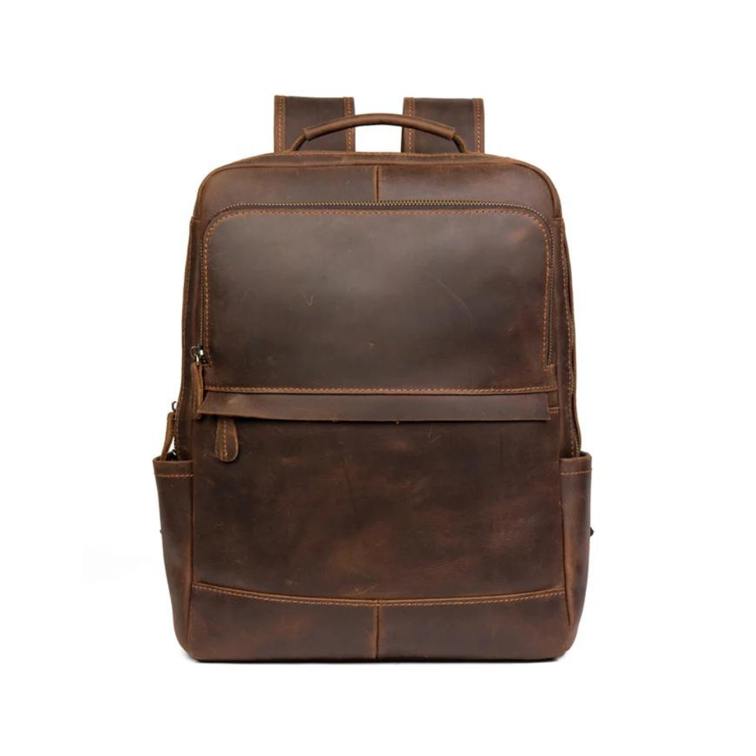 Handmade Crazy Horse Leather Backpack
