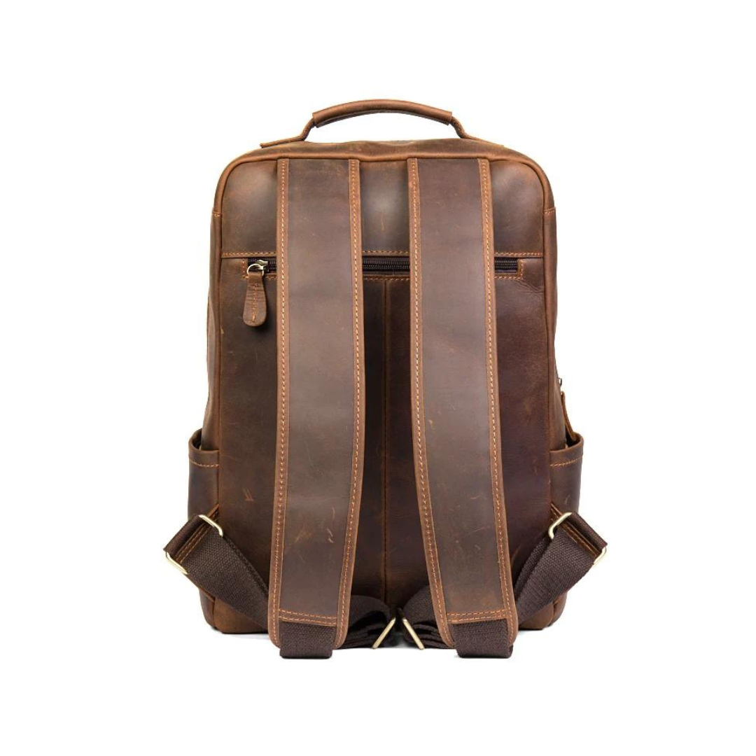 Handmade Crazy Horse Leather Backpack