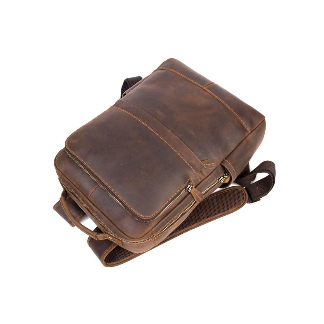 Handmade Crazy Horse Leather Backpack