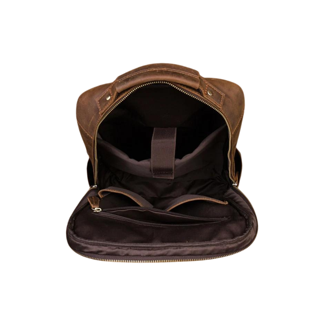 Handmade Crazy Horse Leather Backpack