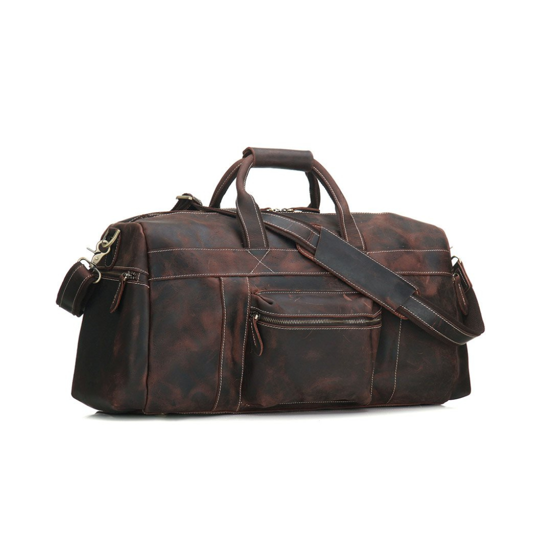 Super Large Genuine Leather Travel Bag, Duffel Bag&nbsp;