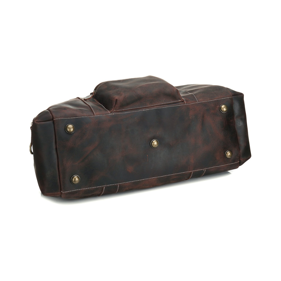 Super Large Genuine Leather Travel Bag, Duffel Bag 