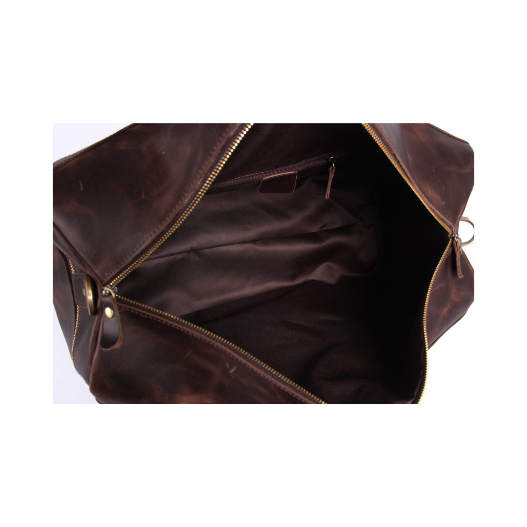 Super Large Genuine Leather Travel Bag, Duffel Bag 