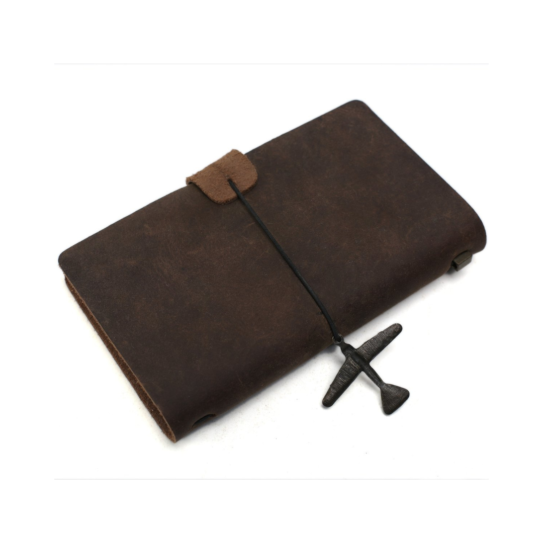 Journal en cuir rustique fait à la main