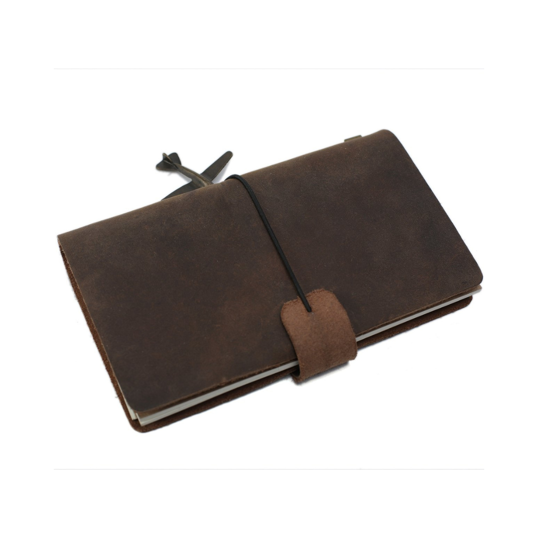 Journal en cuir rustique fait à la main