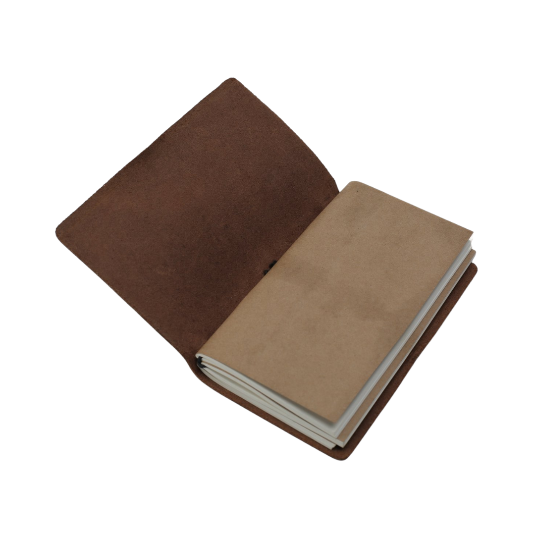 Journal en cuir rustique fait à la main