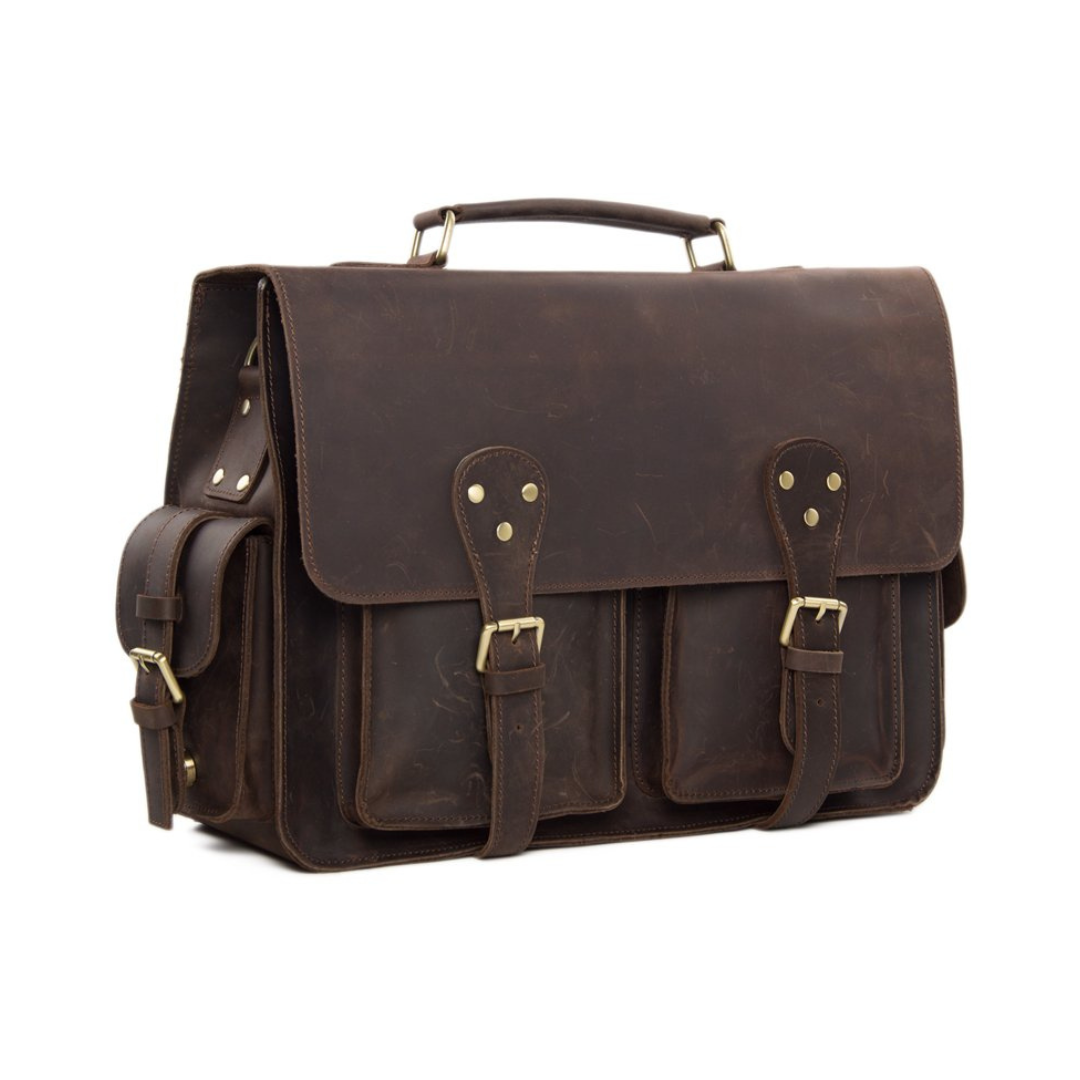 Handmade Rustic Leather Briefcase, Messenger Bag, Laptop Bag, Men's Handbag<span> </span>