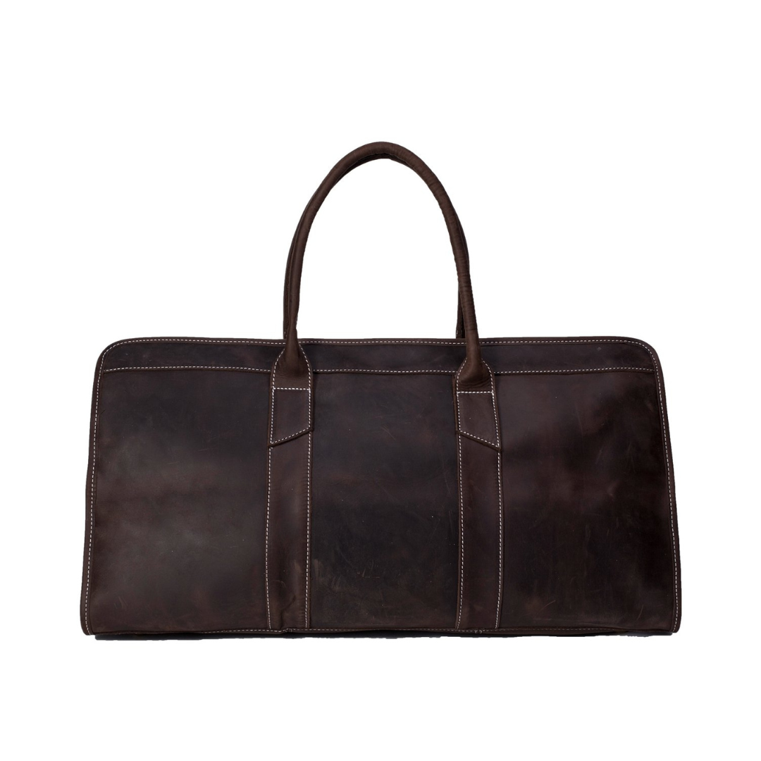 Handmade Large Leather Travel Bag, Duffle Bag, Weekender Bag