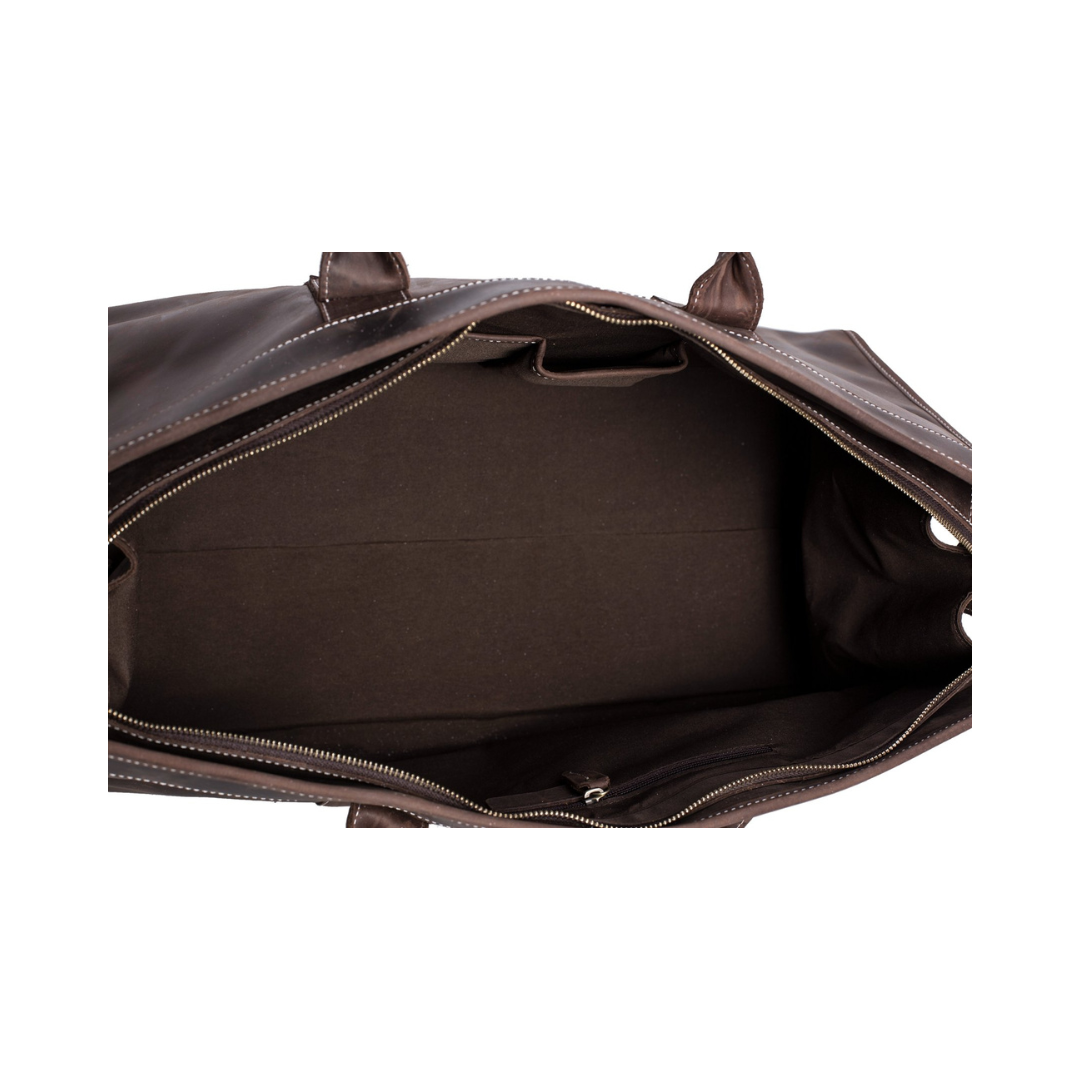 Handmade Large Leather Travel Bag, Duffle Bag, Weekender Bag