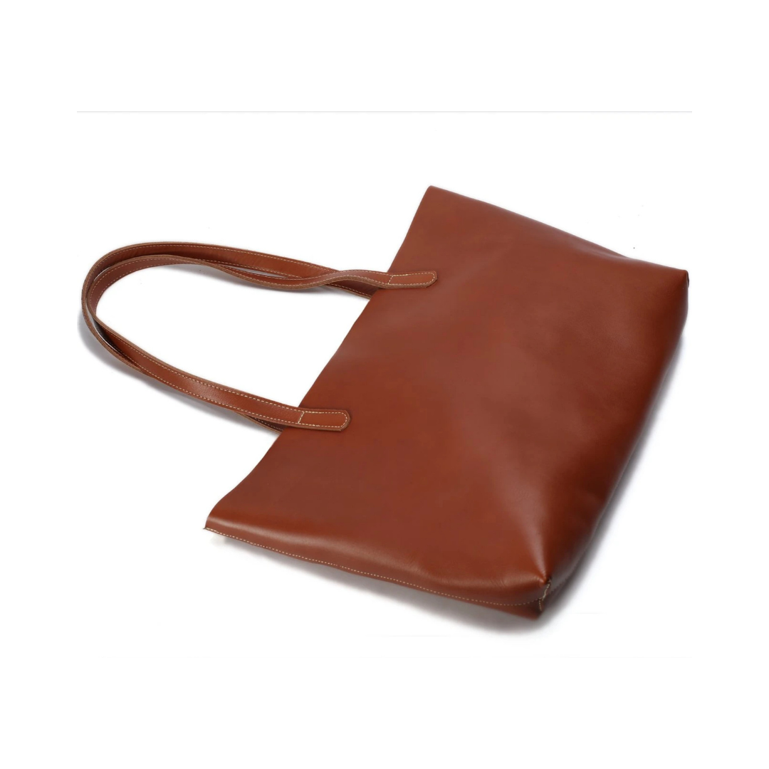 Handmade Vegetable Tanned Full Grain Leather Women Tote Bag, Shopping Bag, Shoulder Bag