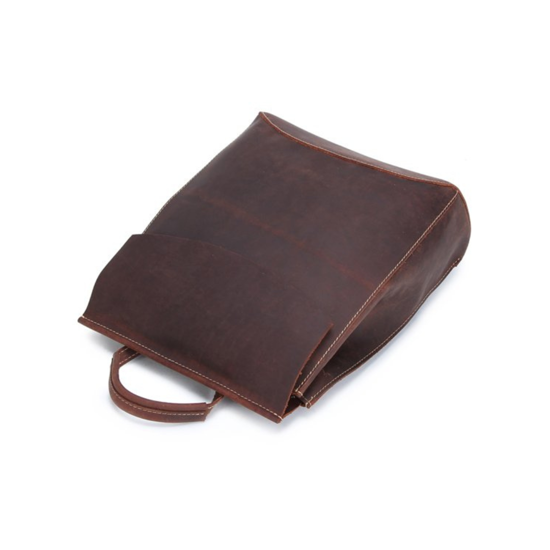Handcrafted Vintage Style Top Grain Leather Backpack Travel Backpack School Backpack Unisex Backpack