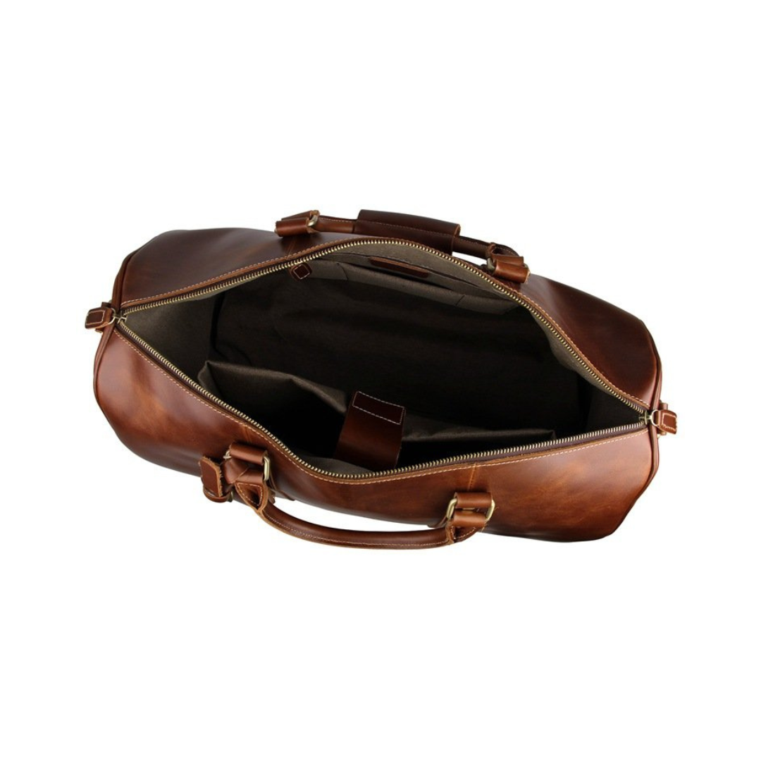 Handmade Extra Large Vintage Full Grain Leather Travel Bag, Duffle Bag, Hold-all Luggage Bag