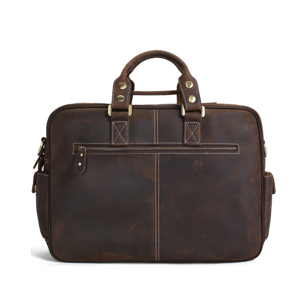 Handcrafted Vintage Extra Large Genuine Leather Travel Bag Duffle Bag Organizer Bag