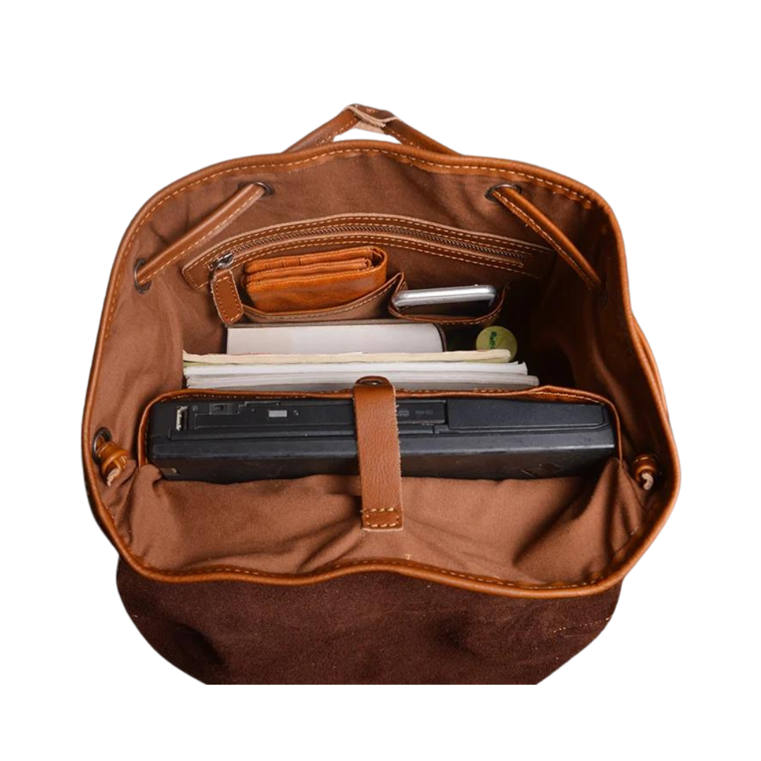 Large Leather Backpack Handmade Vintage Men Travel Backpack