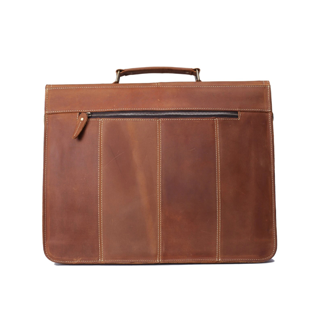 <p>Handmade Vintage Leather Briefcase Men Messenger Bag Laptop Bag</p> <meta charset="utf-8"> <p><span>This Satchel is very exquisite and </span><span>vintage; it is made of full grain leather and perfect for the consummate professionals, business men, lawyers, and more. This Messenger bag is perfect as your everyday bag, </span><span>and</span><span> can fit a 15 inches laptop, as well as many accessories.</span></p>