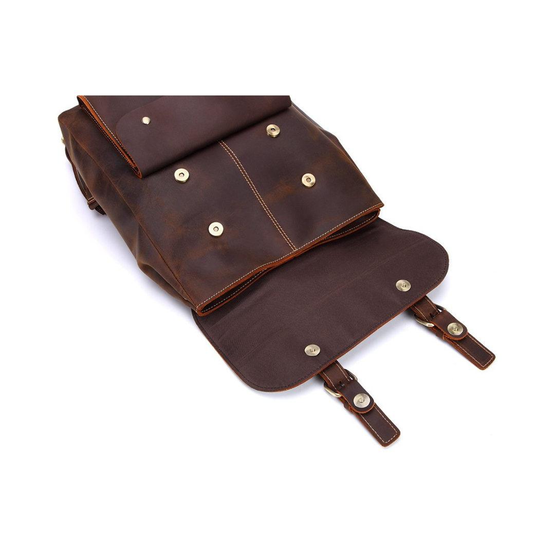 Vintage Handmade Leather Backpack, Travel Backpack, School Backpack