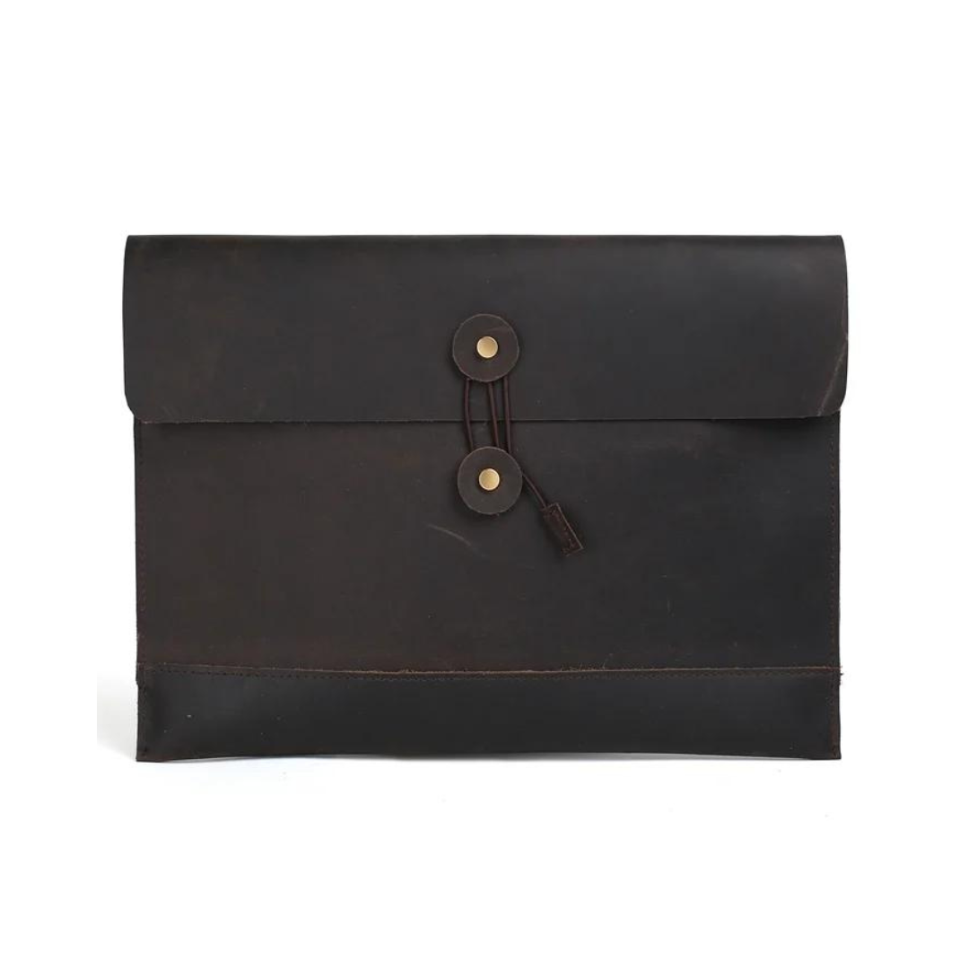 Handmade Vintage Leather Envelope Clutch/Messenger Bag