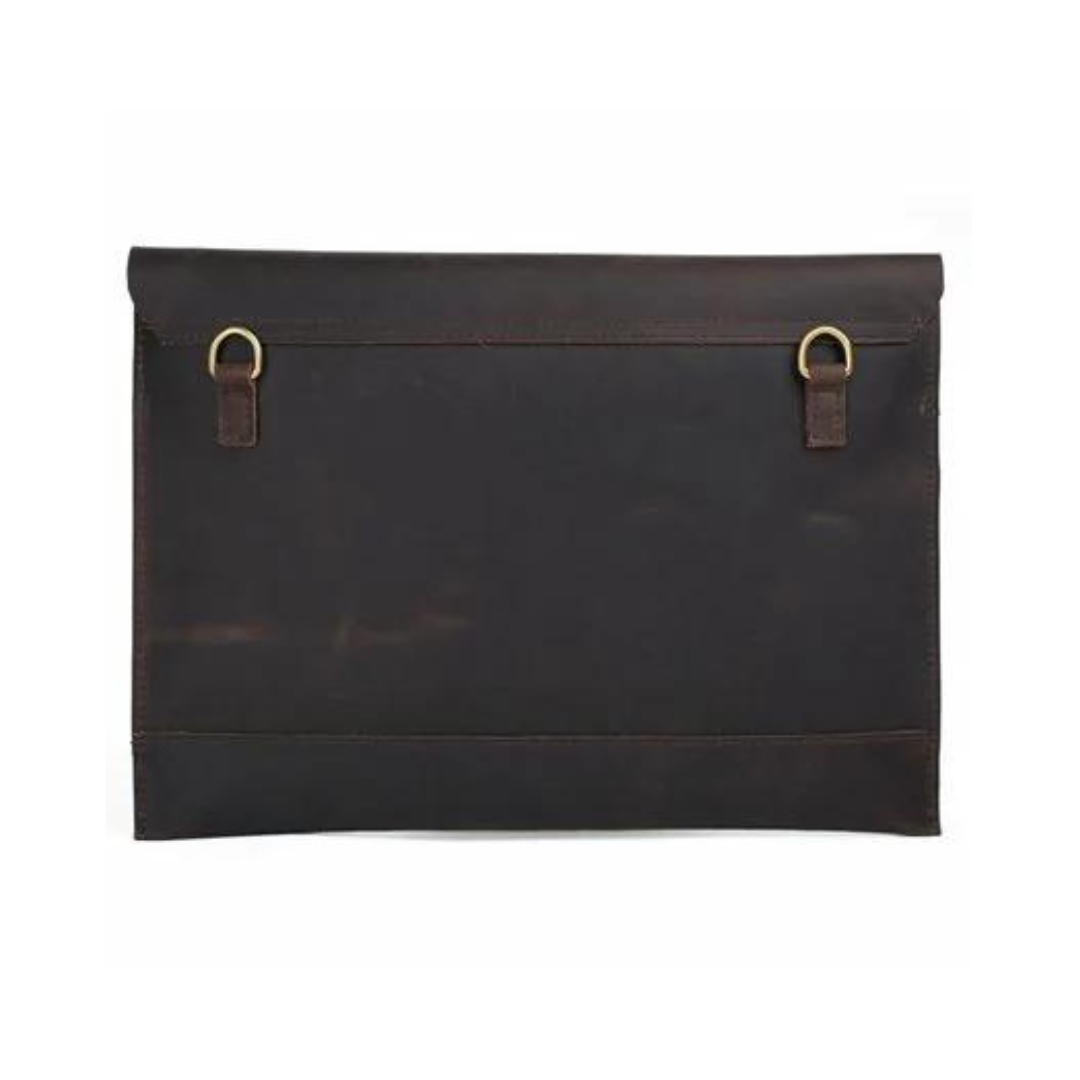 Handmade Vintage Leather Envelope Clutch/Messenger Bag