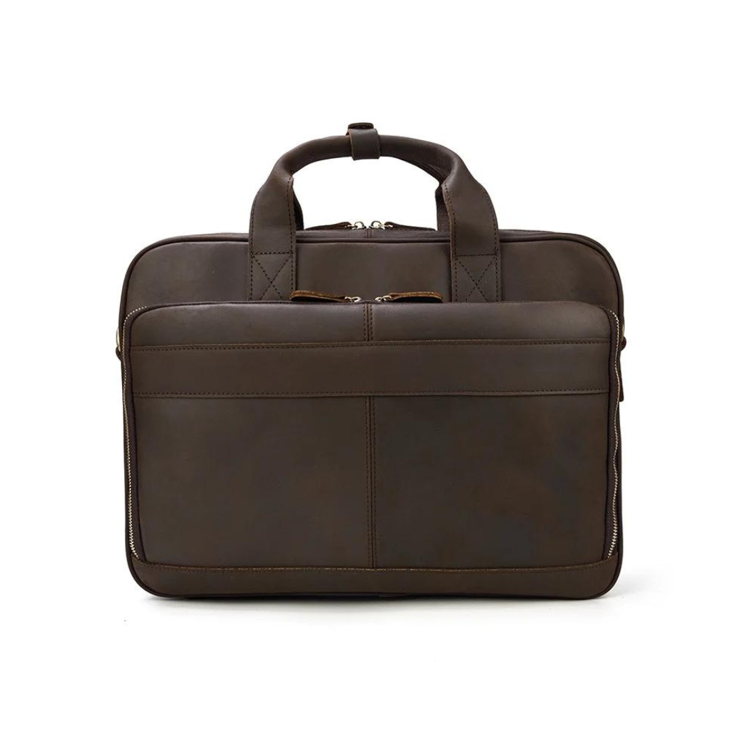 Handmade Vintage Leather Mens Briefcase, Laptop Bag, Messenger Bag