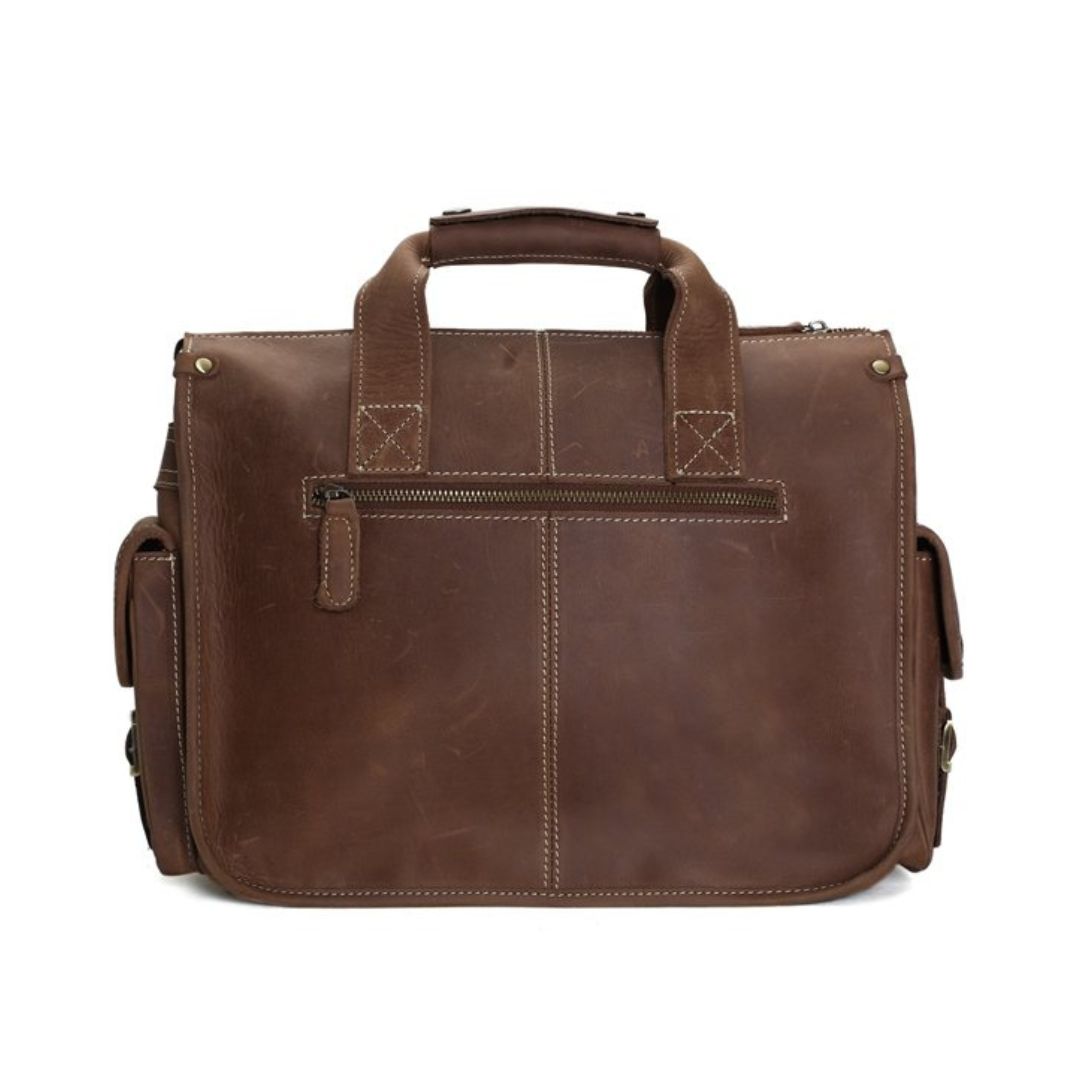 Handmade Vintage Leather Briefcase, Messenger Bag, Men's Handbag