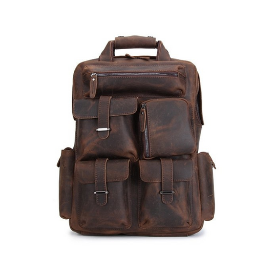 Handmade Vintage Leather Backpack, Travel Backpack