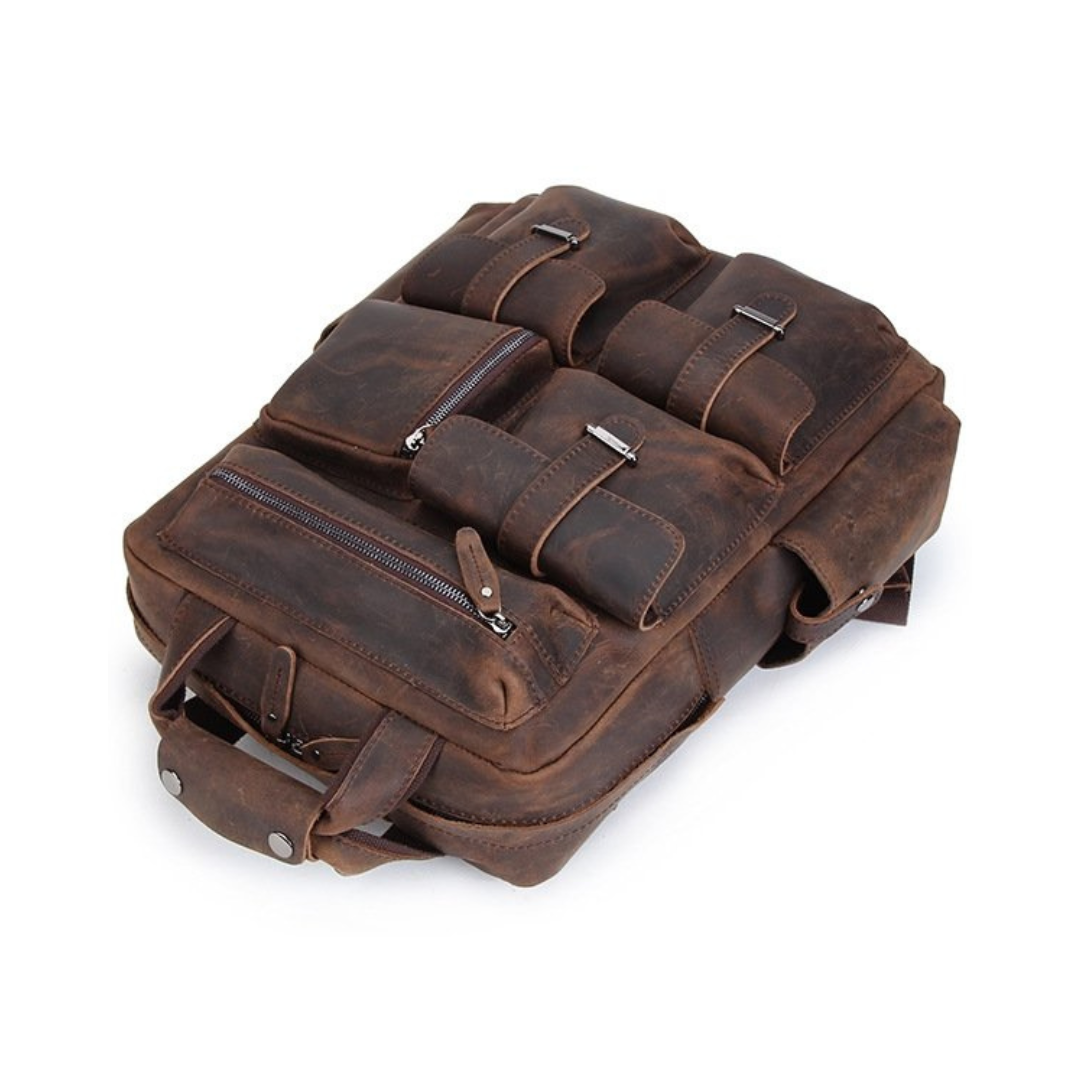 Handmade Vintage Leather Backpack, Travel Backpack