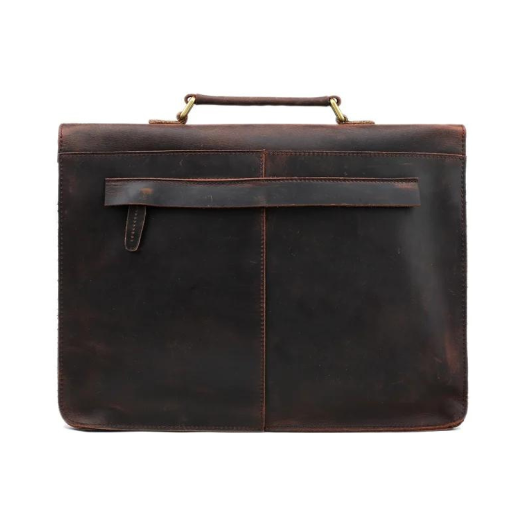 Leather Briefcase Messenger Bag Laptop Bag Men's Bag