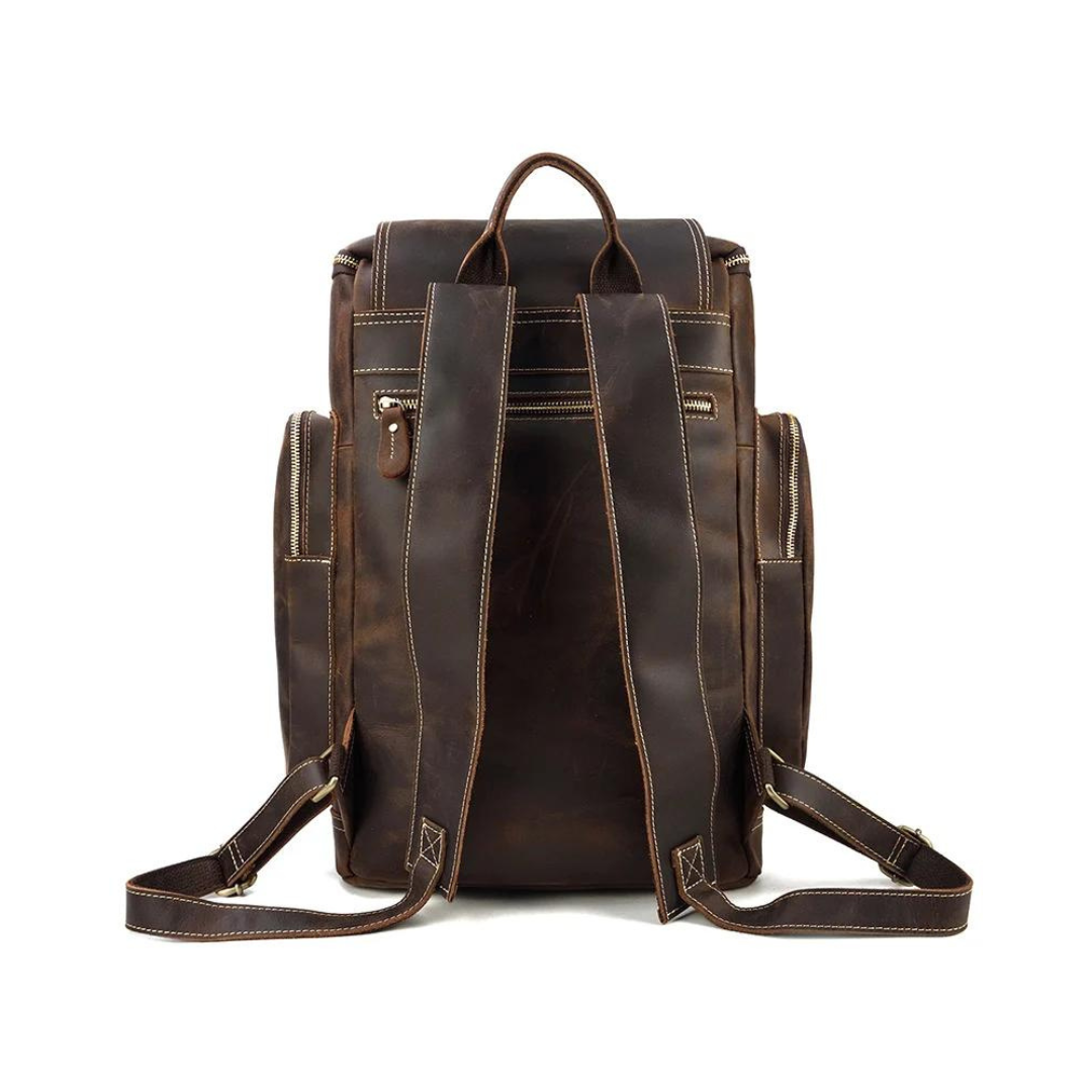 Large Leather Backpack Handmade Vintage Men Travel Backpack