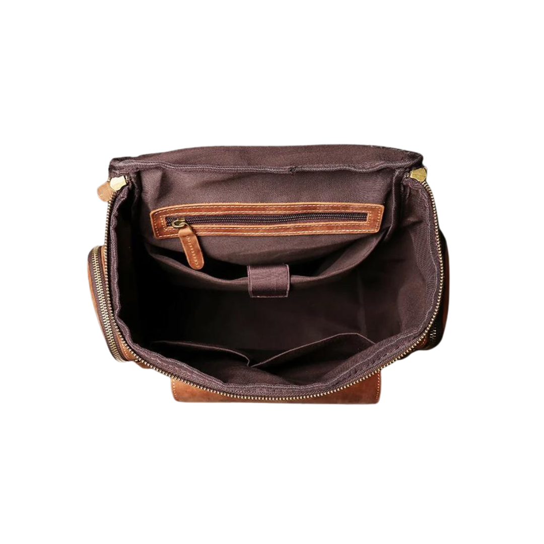 Large Leather Backpack Handmade Vintage Men Travel Backpack