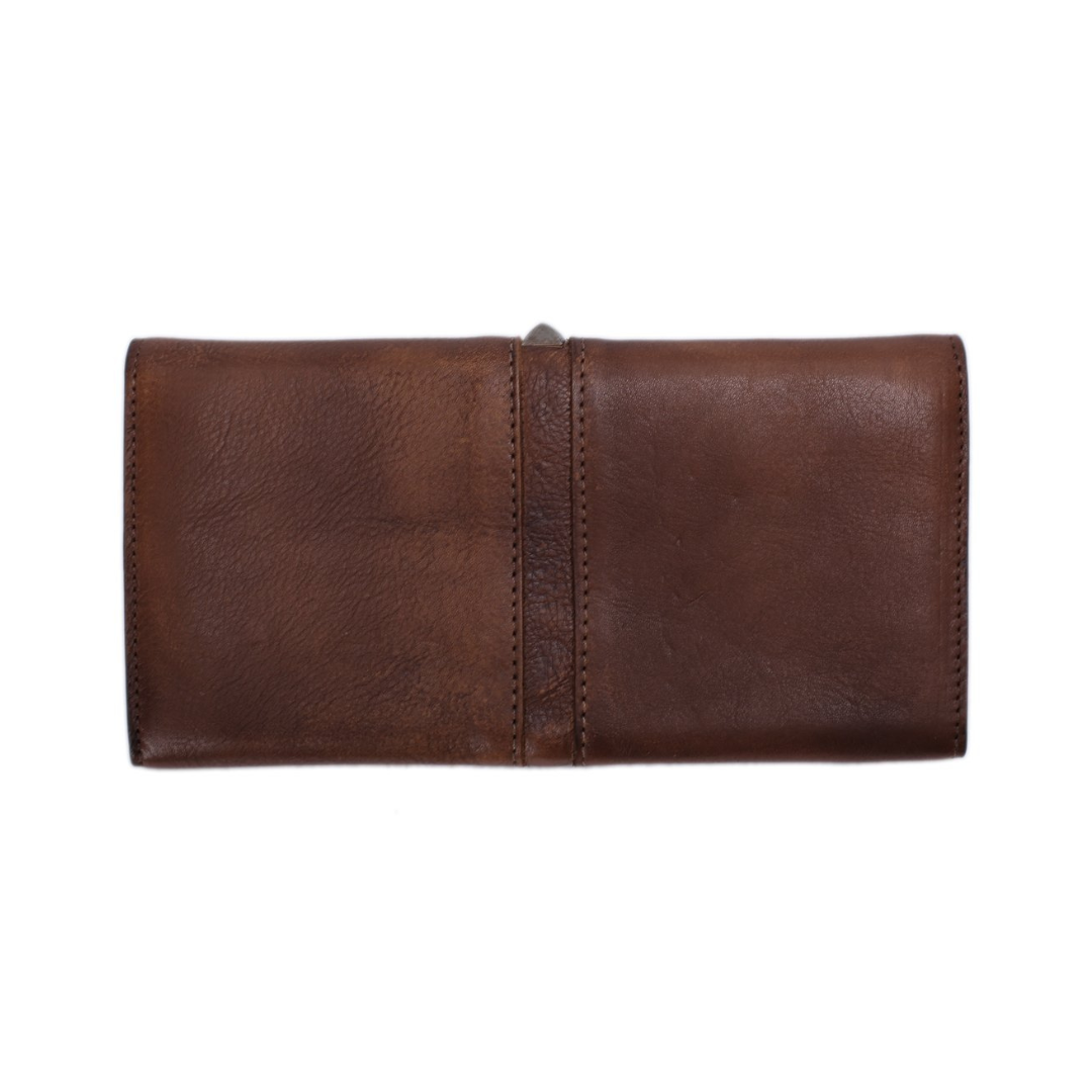Vintage Style Genuine Natural Leather Wallet, Long Purse, Money Wallet 