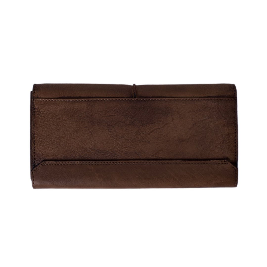 Vintage Style Genuine Natural Leather Wallet, Long Wallet, Men's Wallet 