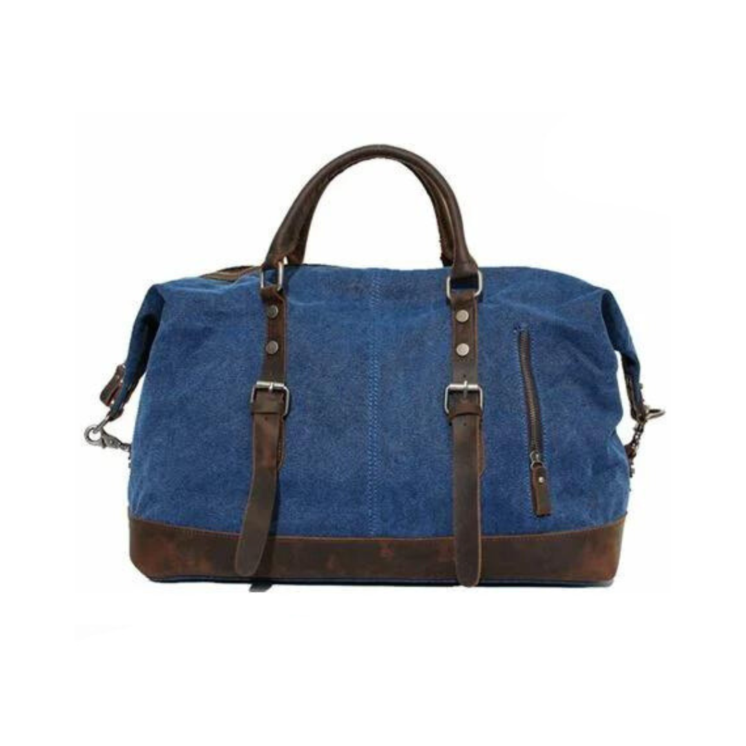 Handmade Waxed Canvas Leather Travel Bag Duffle Bag Holdall Luggage Weekender Bag. 5 colors Available, Free Shipping