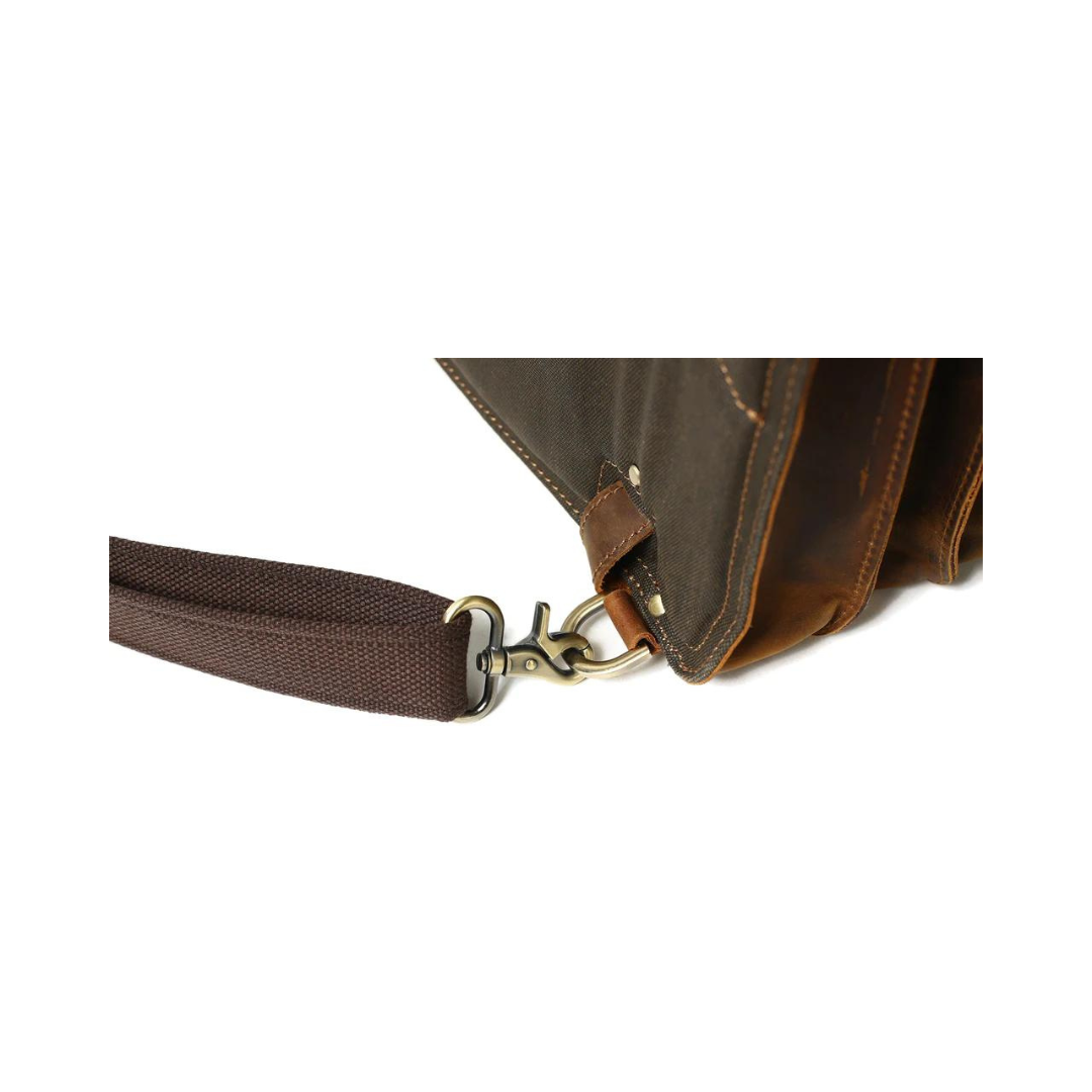 Vintage Brown Rustic Leather Rucksack Backpack, Messenger Bag, Sling Shoulder Bag 