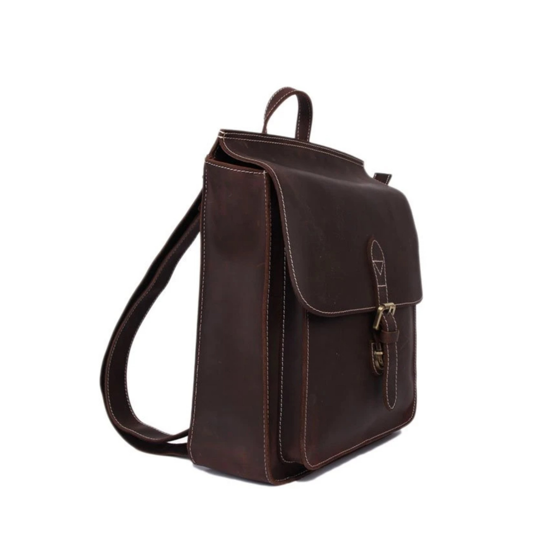  Vintage Handmade Full Grain Leather Backpack, Travel Backpack, Rucksack 