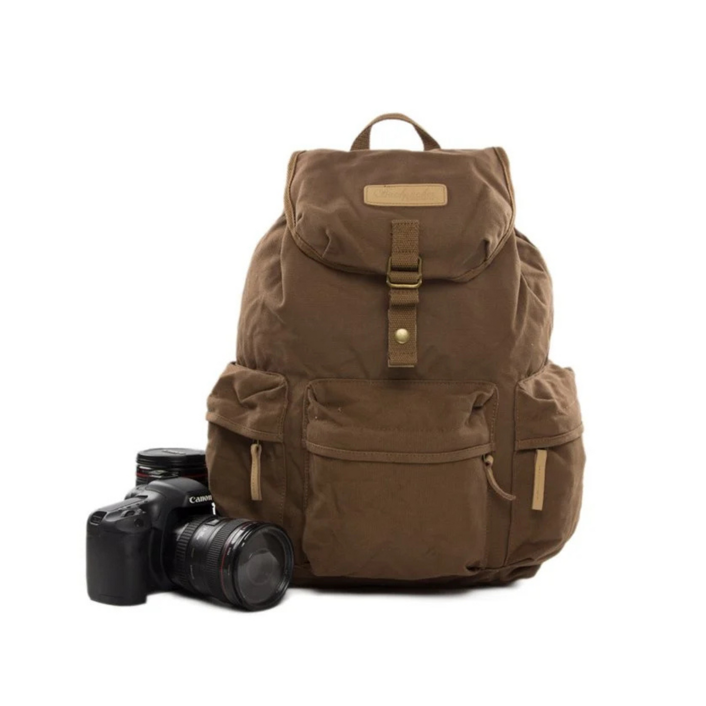 Waxed Canvas Camera Backpack