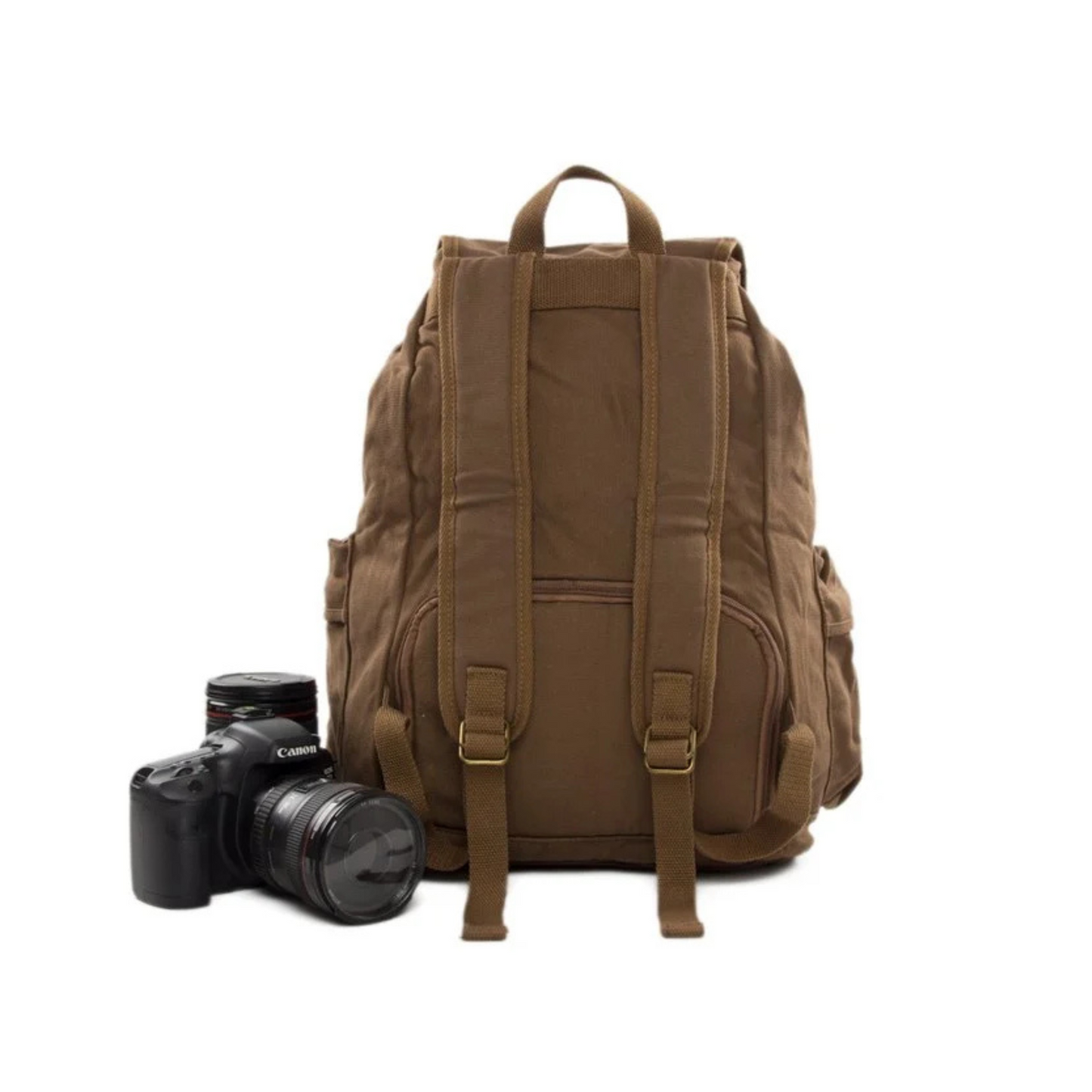 Waxed Canvas Camera Backpack