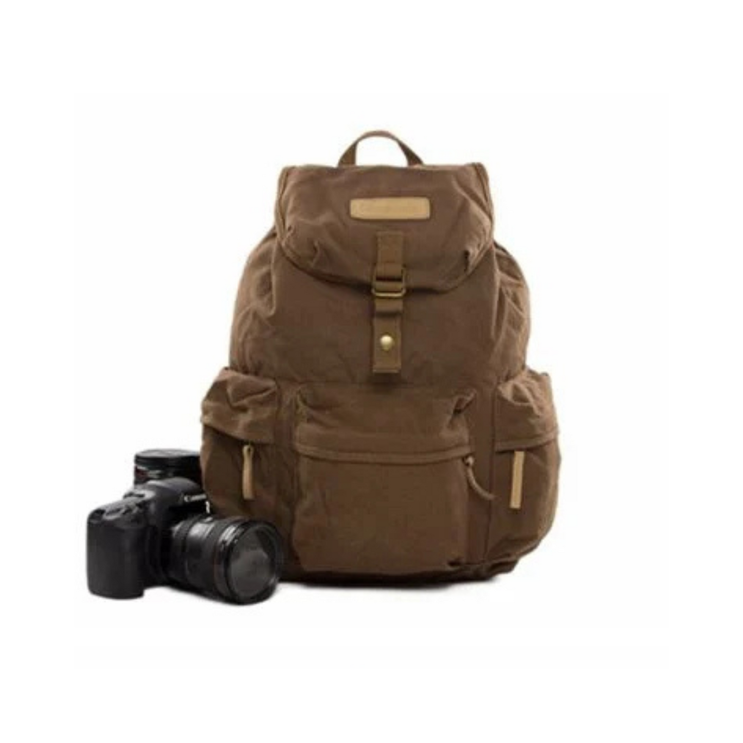 Waxed Canvas Camera Backpack