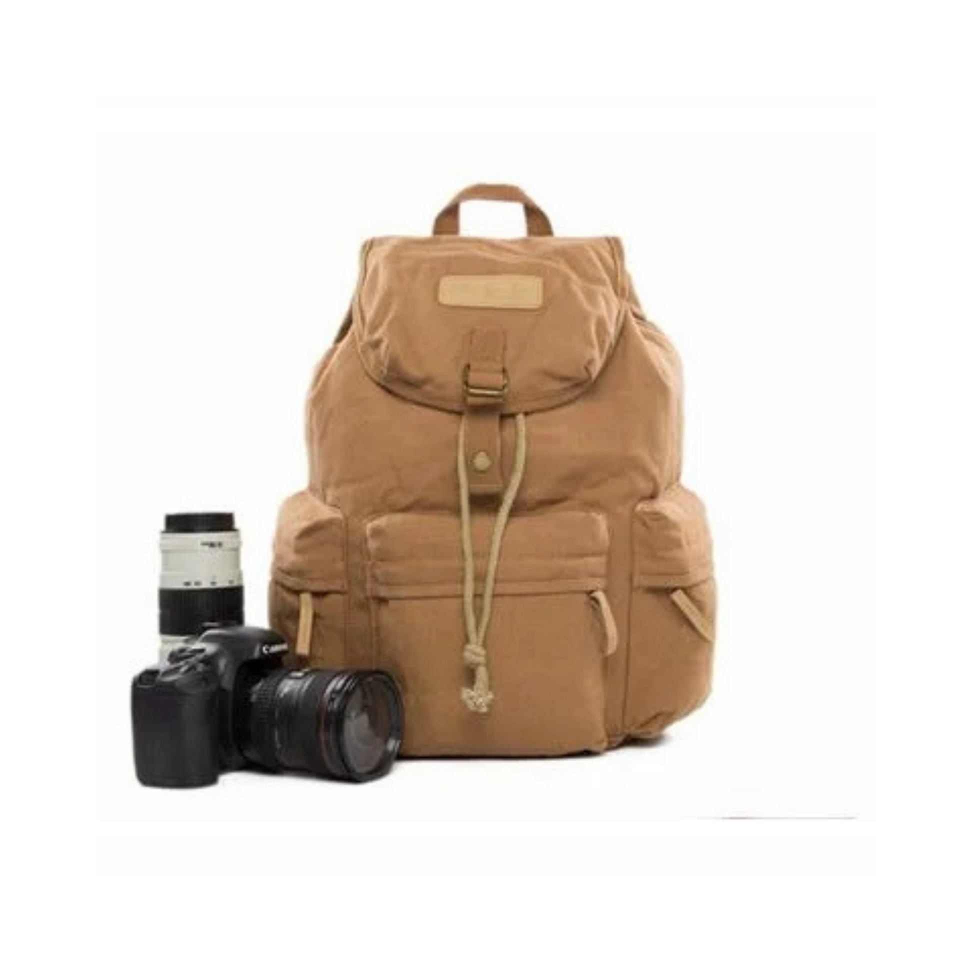 Waxed Canvas Camera Backpack