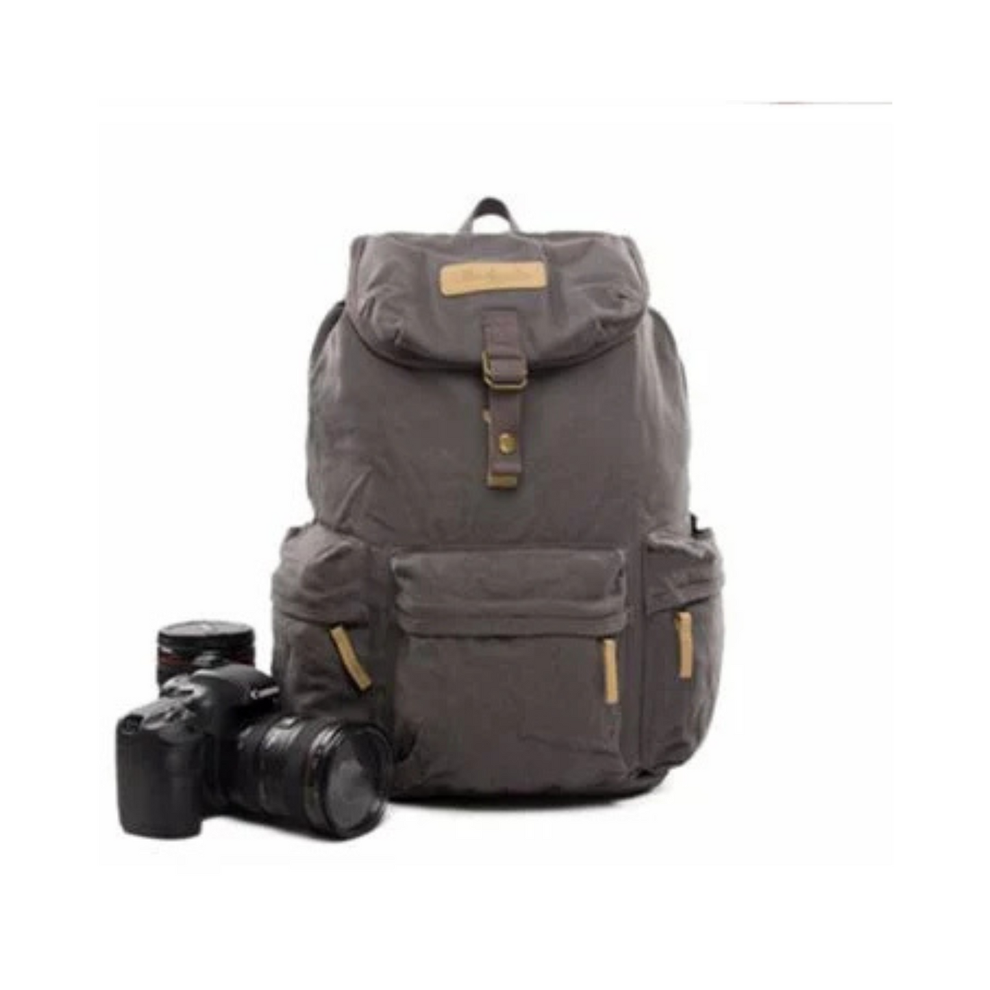 Waxed Canvas Camera Backpack