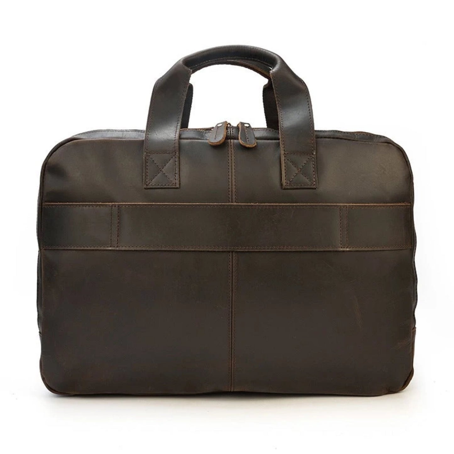 Handmade Full Grain Leather professional Briefcase - Blue Sebe Handmade Leather Bags