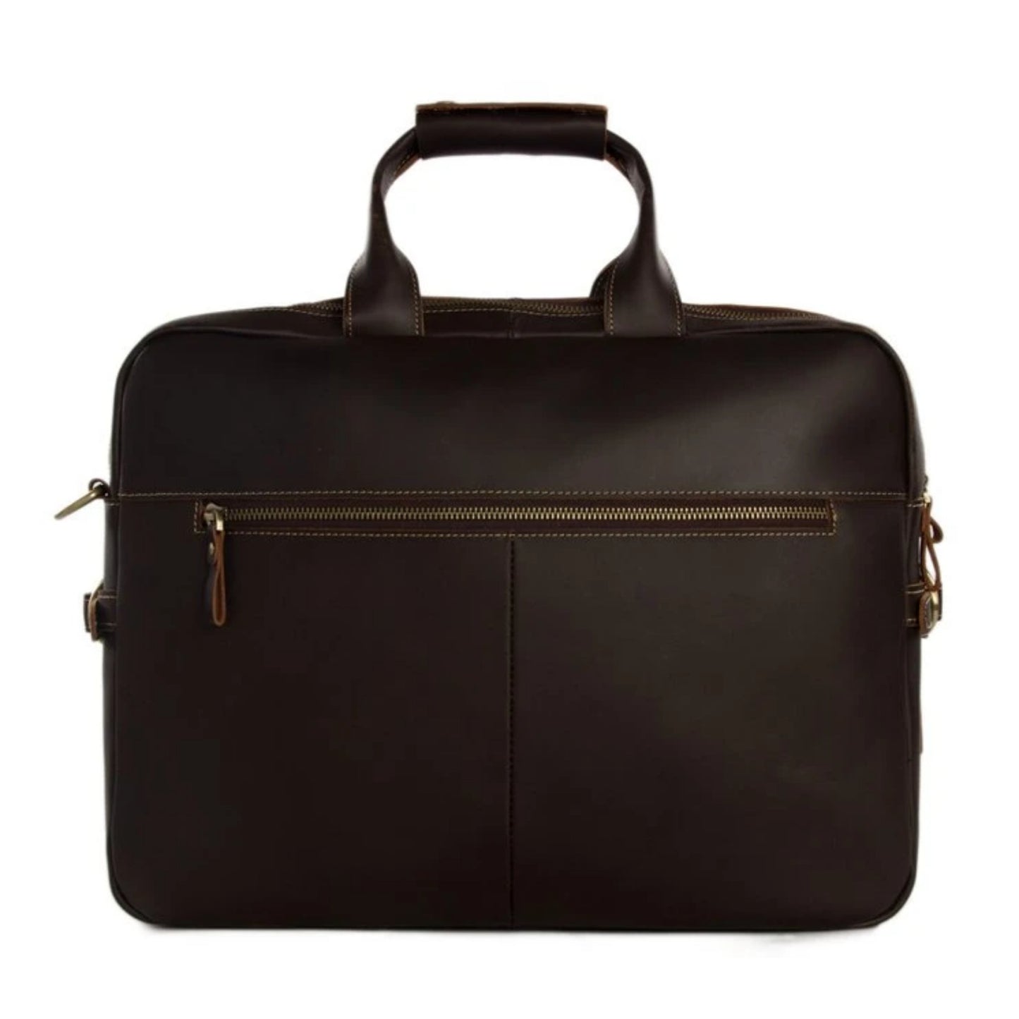 Handmade Full Grain Genuine Leather Business Satchel - Blue Sebe Handmade Leather Bags