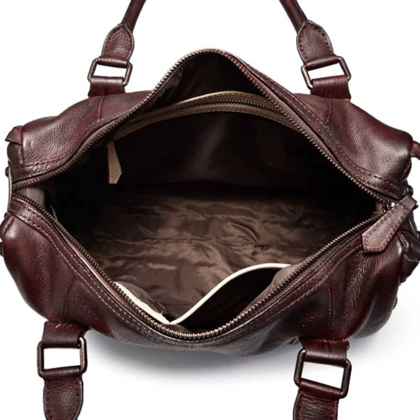Handmade Full Grain Leather women Satchel Handbag - Blue Sebe Handmade Leather Bags