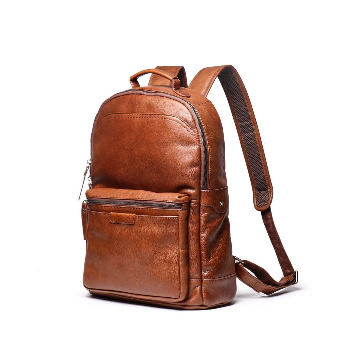 Full Grain Soft Leather Backpack - Blue Sebe Handmade Leather Bags